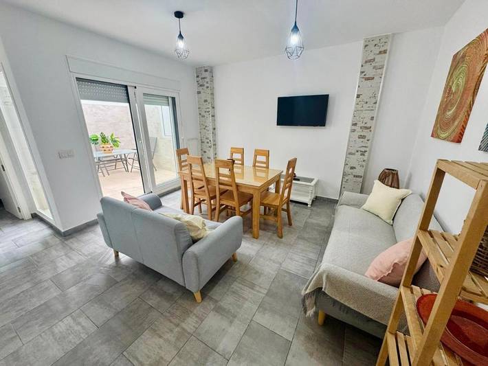 Apartamento para 5 personas, con terraza y vistas en El Bosque