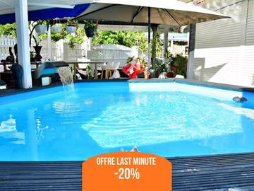 Gîte pour 6 personnes, avec jardin et piscine dans Plage de la Caravelle