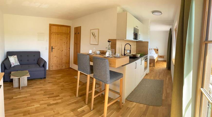 Ferienwohnung für 6 Personen, mit Balkon und Ausblick sowie Garten in Irrsee - 4