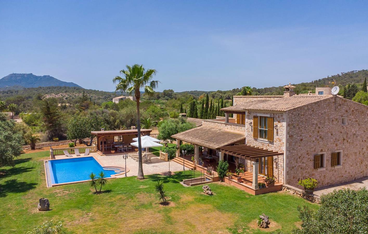 Rückzugsort am Pool mit Terrasse und Küche | in der Nähe von Jumaica C'an Pepe in Manacor, Mallorca Osten