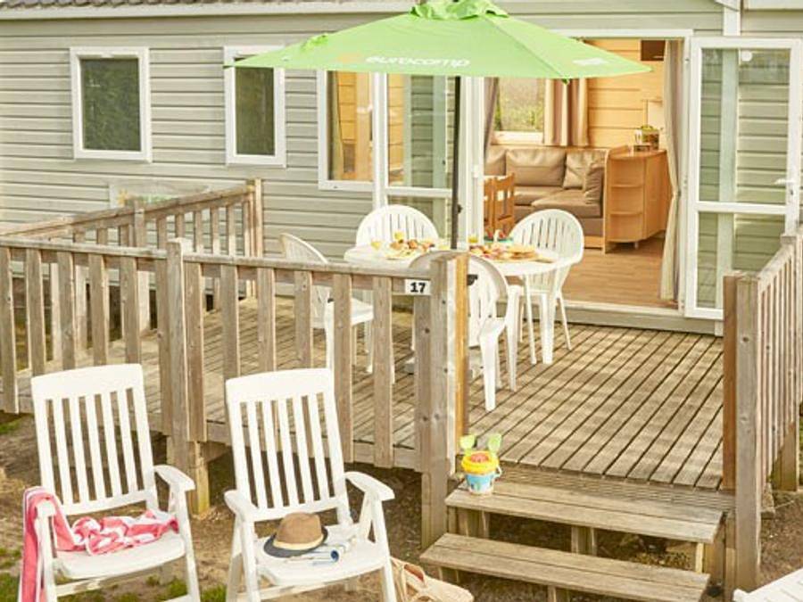 Camping La Croix du Vieux Pont - Mobilhome 8 personas - Classic | 3 Dormitorios | 6/8 Pers. | Terraza in Berny-Rivière, Aisne