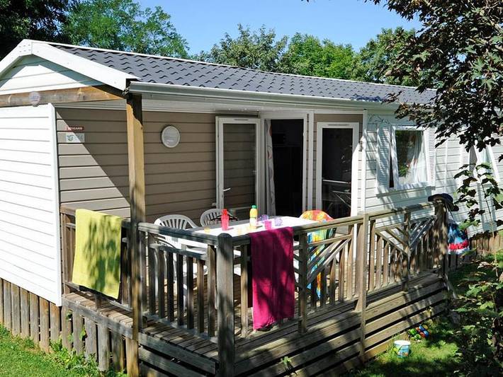 Camping Sites et Paysages - Le Ventoulou - Mobilheim 6 personen - Cottage Rocamadour Tribu - 3 Zimmer in Thégra, Regionaler Naturpark Causses du Quercy