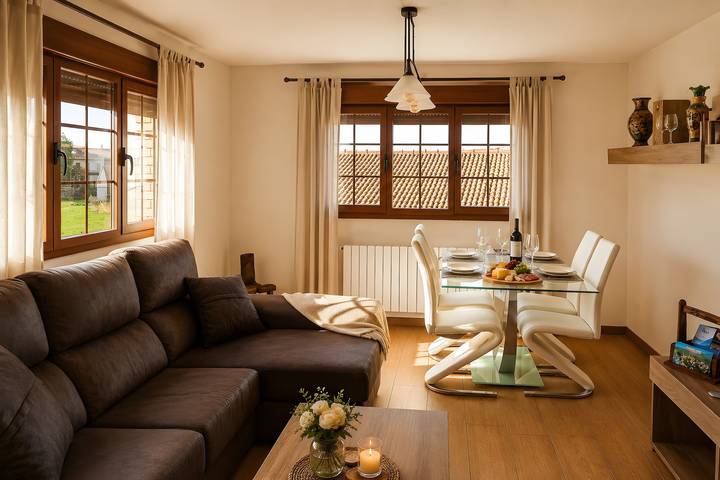 Entire apartment, Apartment 'El Guardaviñas Centenales' with Mountain View, Shared Terrace and Wi-Fi in Ábalos, La Rioja Province