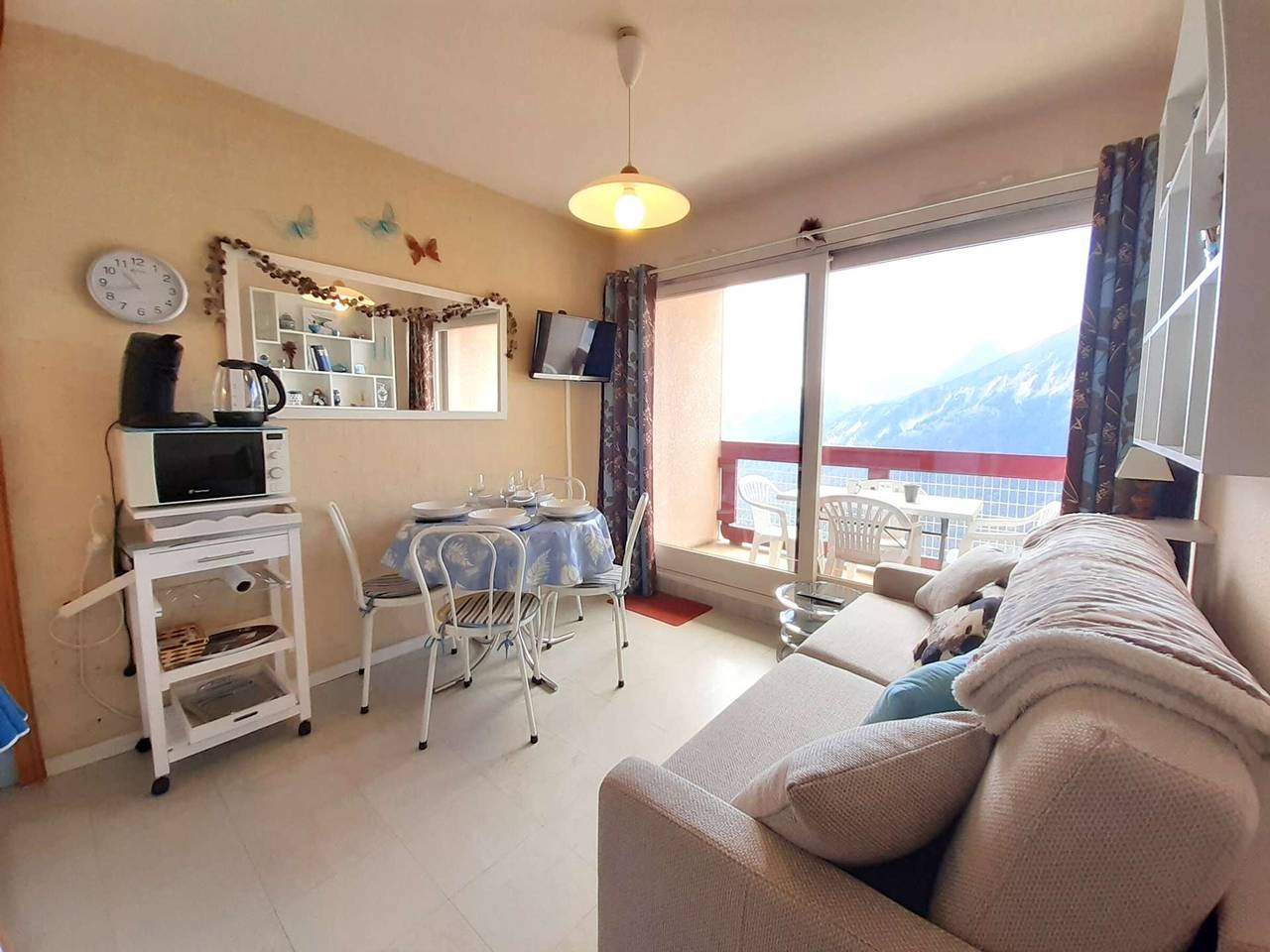 Ganzes Studio, Gemütliches Studio für 4 in Saint-Lary-Soulan mit ausgestatteter Küchenzeile in Saint-Lary-Soulan, Nationalpark Pyrenäen