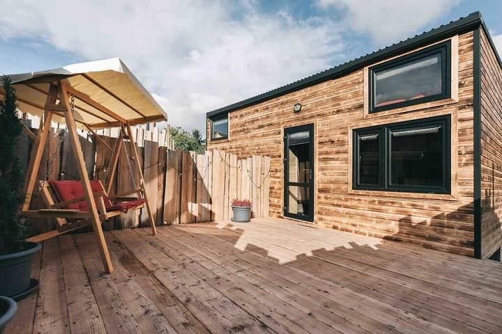 Ferienwohnung für 4 Personen, mit Terrasse und Garten sowie Sauna in Löbau