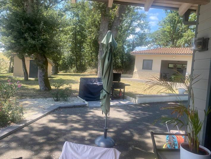 Maison de vacances pour 8 personnes, avec Terrasse et Jardin ainsi que Piscine et Vue à Monfort