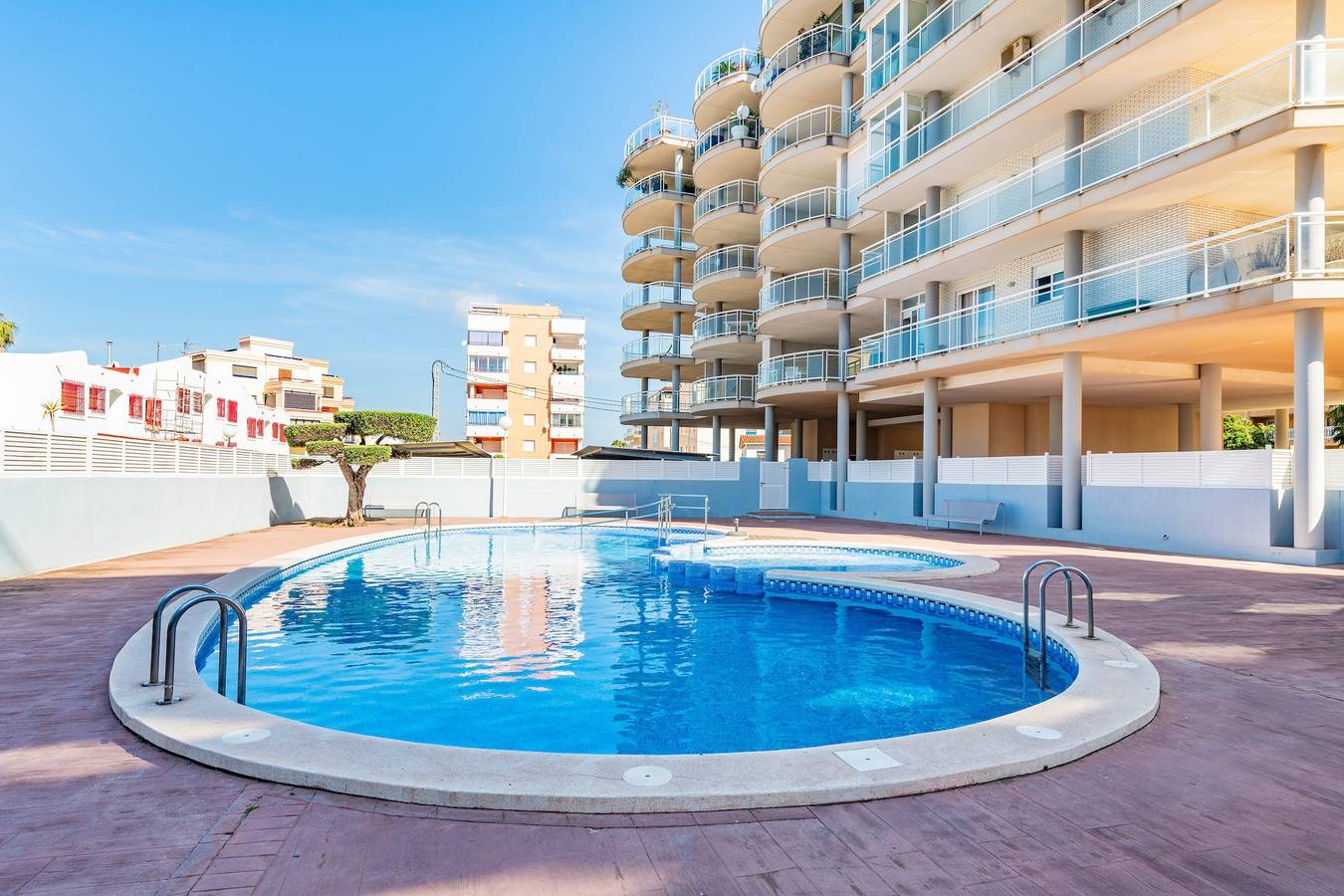 Ganze Wohnung, Ferienwohnung 'Playa-Mar B' mit Meerblick, Gemeinschaftspool und Wi-Fi in Peñiscola, Costa del Azahar