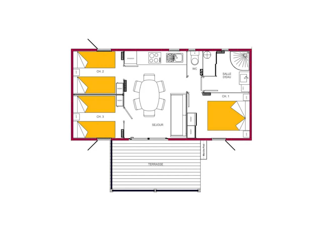 Chalet '35m2 3 Habitaciones' in Sciez, Thonon-les-Bains region