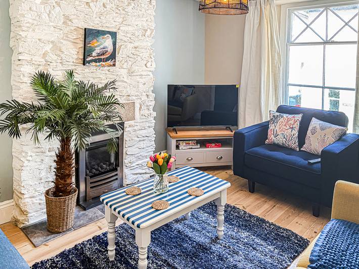 Cottage for 4 people, with garden, with pets in Fowey