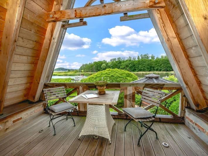 Ferienhaus für 6 Personen, mit Garten und Balkon sowie Seeblick und Sauna, kinderfreundlich auf der Halbinsel Mönchgut - 4