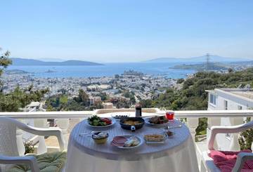 Villa pour 5 personnes, avec balcon et vue à Bodrum
