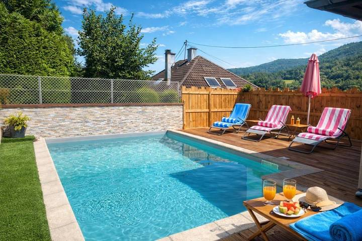 Gîte pour 6 personnes, avec vue ainsi que piscine et jardin, animaux acceptés à Munster - 2