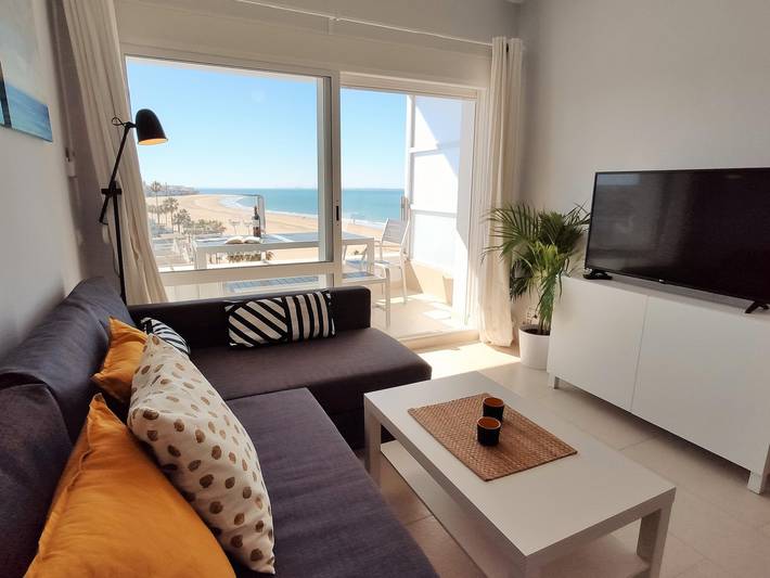Ganze Ferienwohnung, Ferienwohnung für 6 Personen mit Meerblick in Playa de la Costilla (Rota), Rota