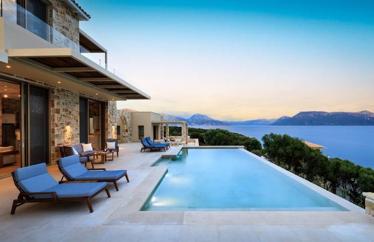 Filter.villa.villa for 6 people, with Balcony and Terrace as well as Garden and Pool in Meganisi
