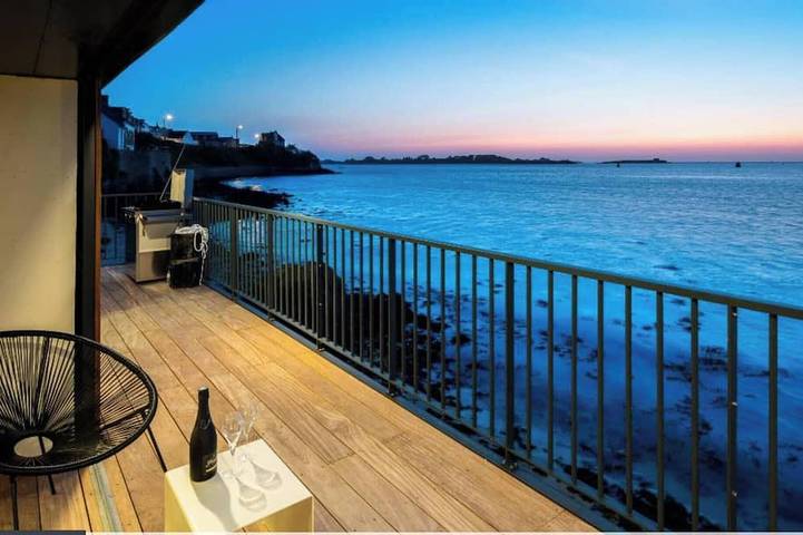 Gîte pour 6 personnes, avec balcon dans Port de l'Aber Wrac'h