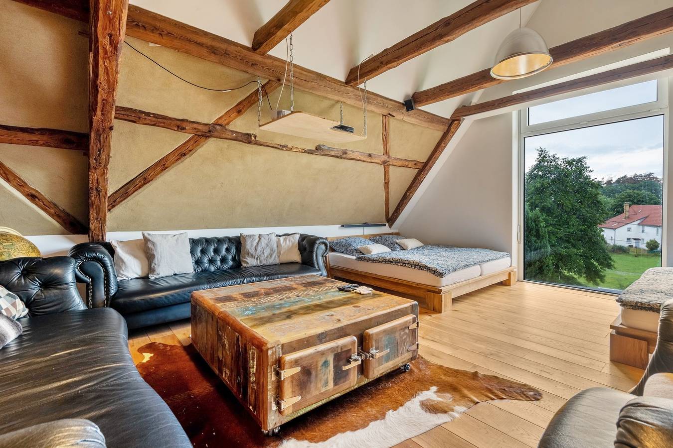 Casa vacanze 'Wohlfühlurlaub In Der Scheune' con terrazza privata, Wi-Fi e aria condizionata in Schildau, Belgern-Schildau