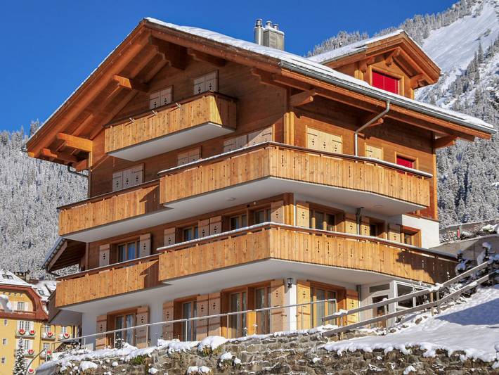 Apartment for 4 people, with terrace in Wengen