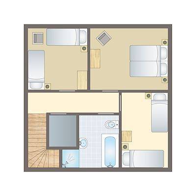 Bungalow für 4 Personen, mit Sauna in Anjum - 2