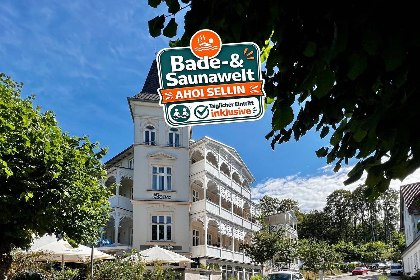 Apartamento vacacional entero, Villa Sonneck, App. 17 - Bade- & Erlebniswelt täglich inklusive in Sellin, Rügen