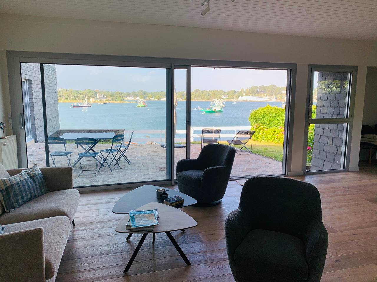 Villa « Glaz - Vue rivière de Crac'h » et terrasse  in La Trinité-sur-Mer, Côte des Mégalithes