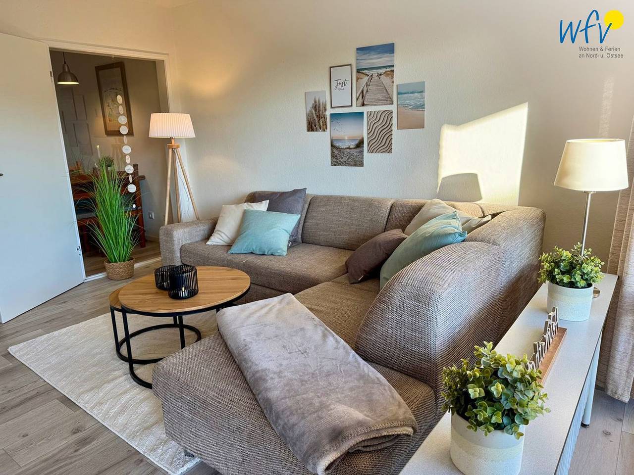 Appartement entier, Gemütliche Ferienwohnung Perla auf Borkum mit sonnigem Balkon in Borkum