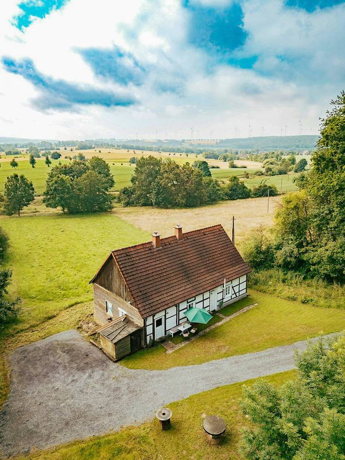 Ferienhaus für 6 Personen, mit Terrasse und Sauna, kinderfreundlich im Teutoburger Wald