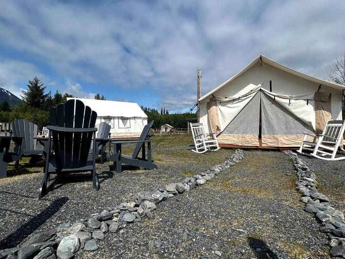 Camping für 2 Personen, mit Terrasse und Sauna sowie Whirlpool in Alaska