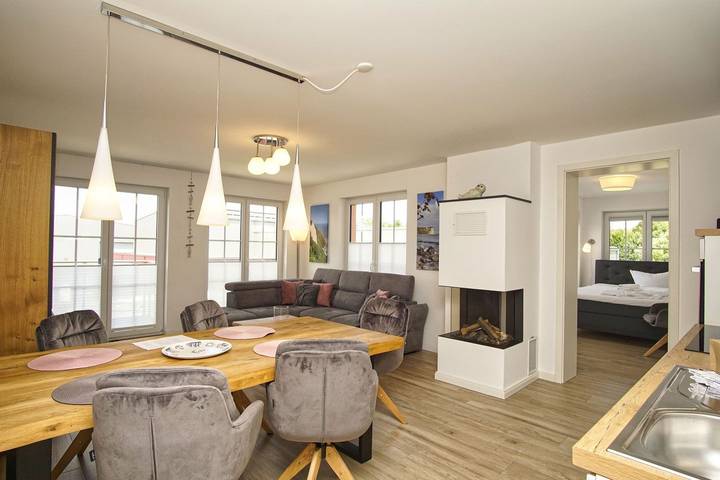 Ferienwohnung für 5 Personen, mit Balkon und Sauna sowie Ausblick in Lauterbach (Rügen)