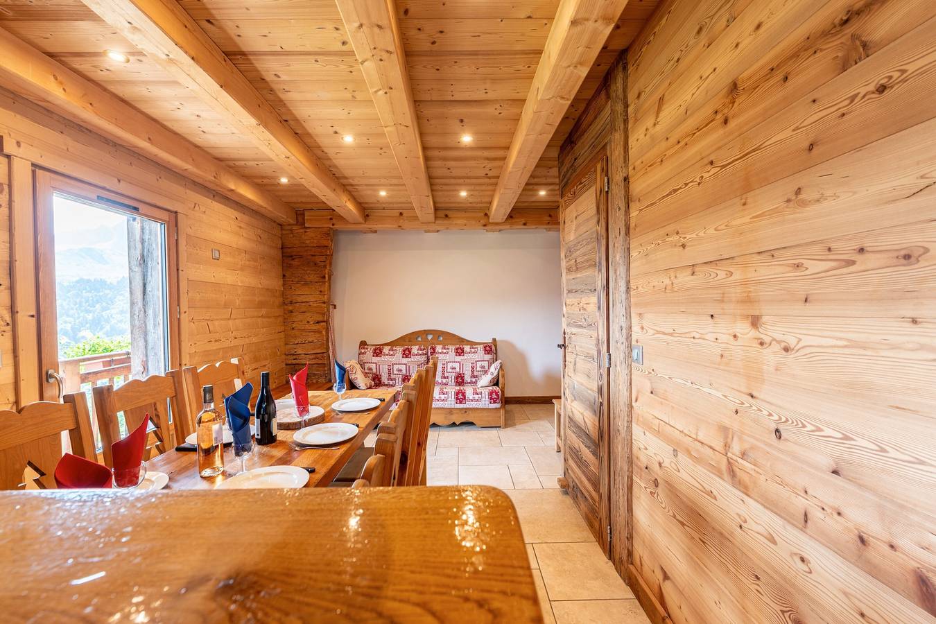 Chalet 'Gite Les Clapières - Petite Partie' con vistas a la montaña in La Giettaz, Albertville region