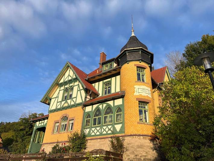 Ferienwohnung für 4 Personen, mit Terrasse und Garten sowie Ausblick in Frankenblick