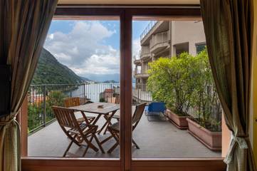 Gîte pour 4 personnes, avec jardin et vue sur le lac à Argegno