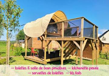 Cottage pour 2 personnes, avec vue et jardin dans Malleville-les-Grès