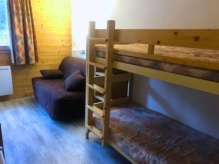 Ganze Wohnung, Gemütliche 2-Zimmer-Wohnung für 5 Personen, direkt an der Piste, nahe Fußgängerzone in Valmorel, Les Avanchers-Valmorel