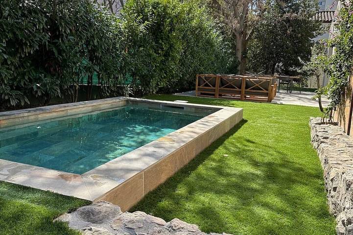 Ferienhaus für 7 Personen, mit Terrasse und Garten