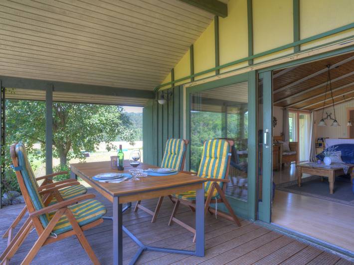 Ferienhaus für 6 Personen, mit Terrasse und Ausblick sowie Garten, mit Haustier im Weserbergland - 2