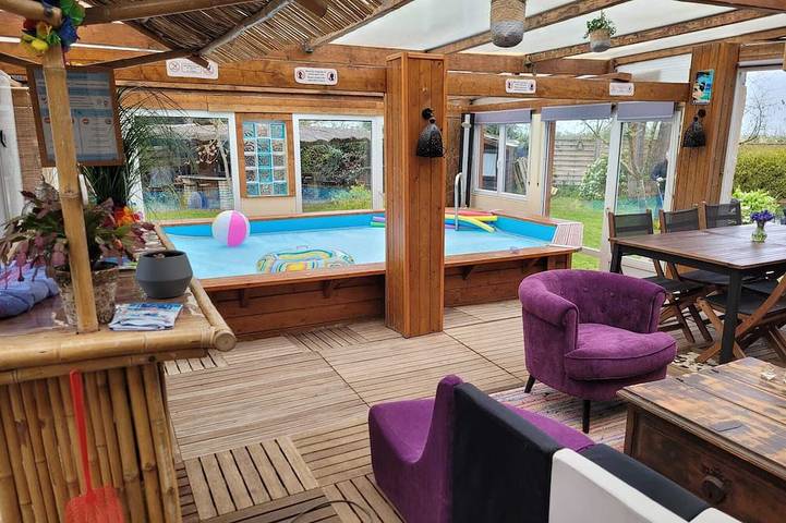 Chalet pour 8 personnes, avec jardin et piscine dans le Nord-Pas-de-Calais