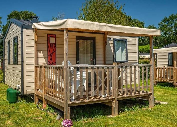 Mobil home pour 4 personnes, avec bassin pour enfant dans Plage De Treherve - 4