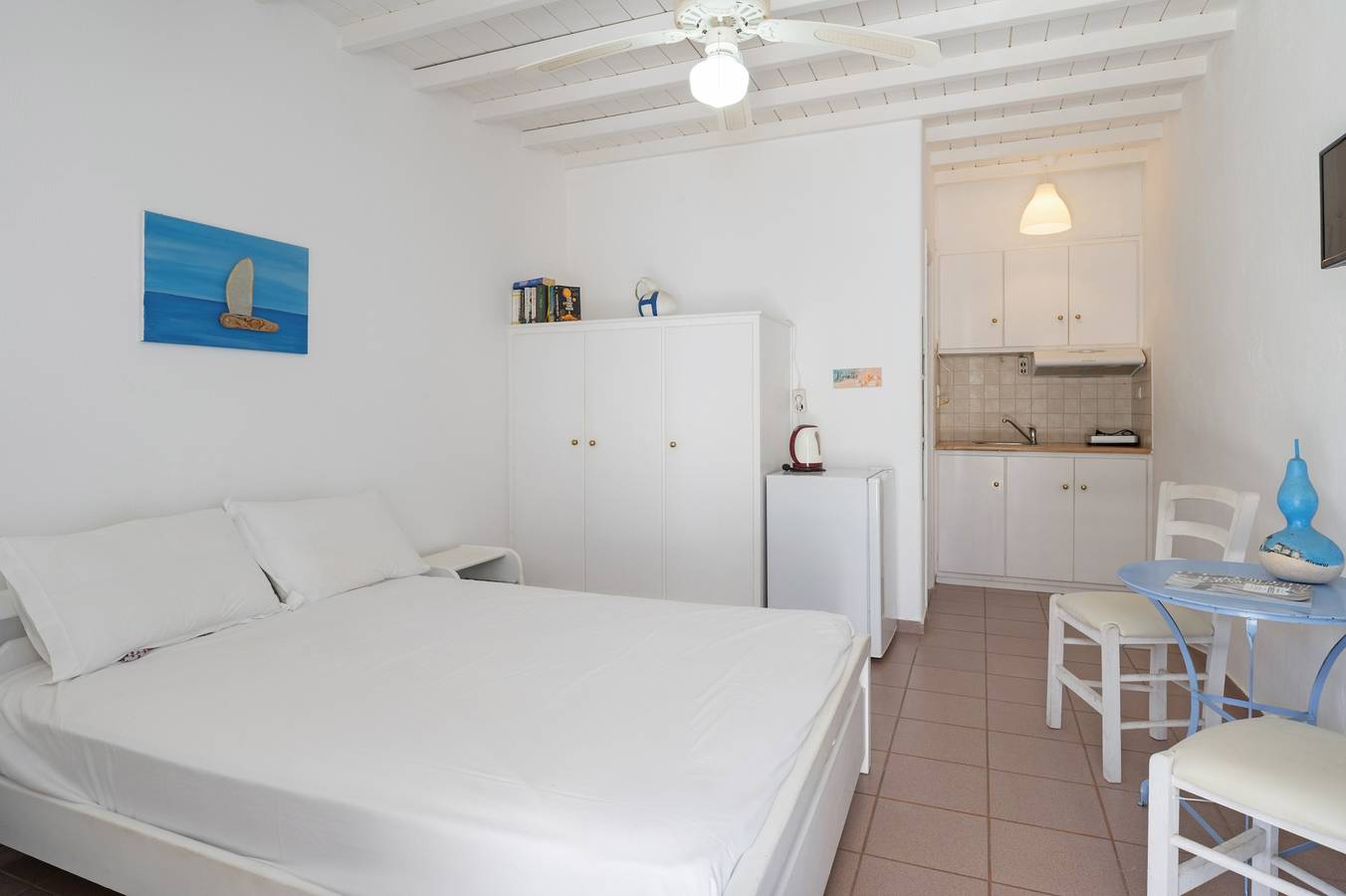 Gehele studio, Standaard Studio 2 met Wi-Fi en airconditioning in Kalafati, Mykonos