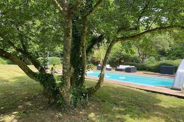 Gîte pour 8 personnes, avec jardin, animaux acceptés à Tréméoc