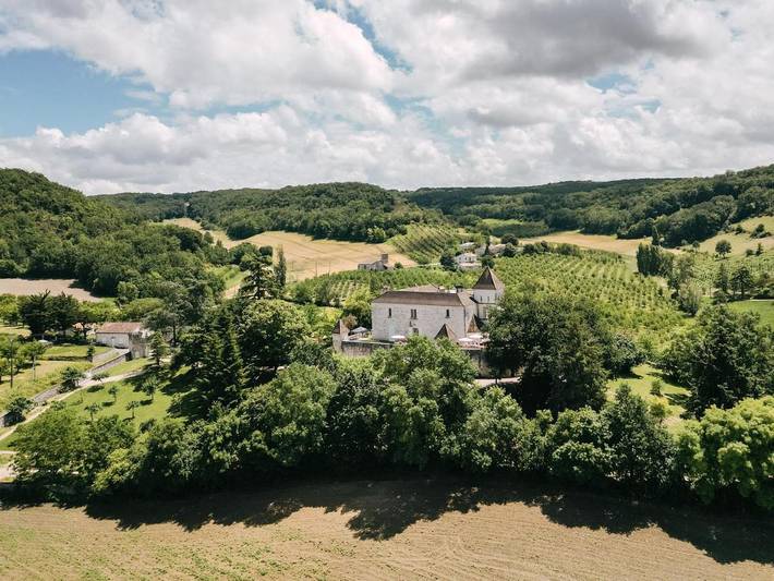 Maison de campagne pour 2 personnes, avec jardin ainsi que piscine et vue à Tournon-d'Agenais
