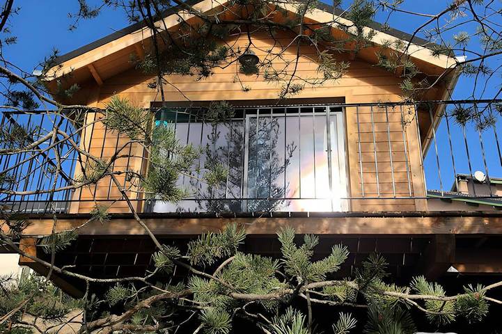 Chalet pour 2 personnes, avec sauna et balcon ainsi que jardin et jacuzzi, animaux acceptés