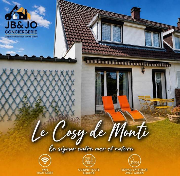 Location de vacances pour 5 personnes, avec jardin et terrasse à Montivilliers