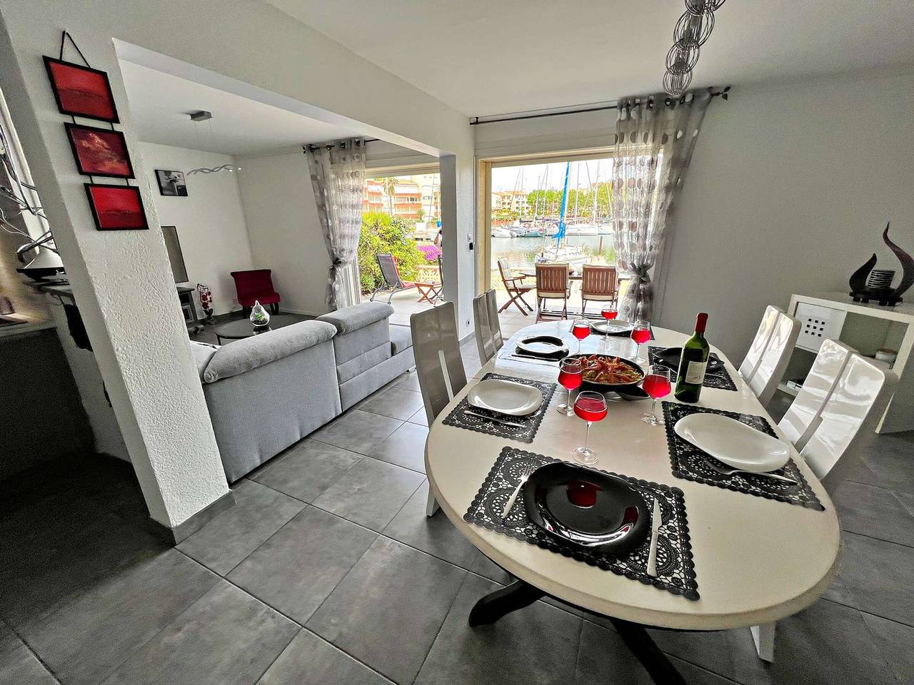 Appartement entier, Marina lumineuse avec terrasses et plage privée à Cap d'Agde in Cap d'Agde, Agde