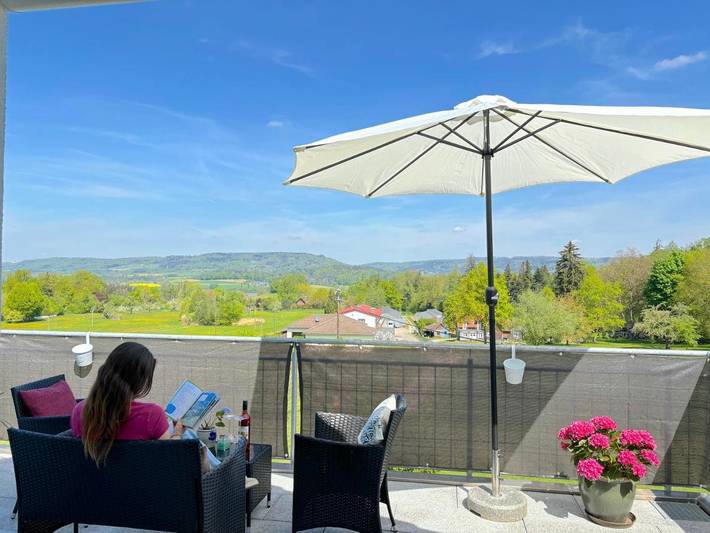 Ferienwohnung für 4 Personen, mit Garten und Ausblick, mit Haustier - 1