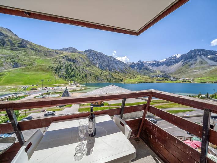 Location de vacances pour 4 personnes, avec Balcon et Vue sur le lac à Tignes