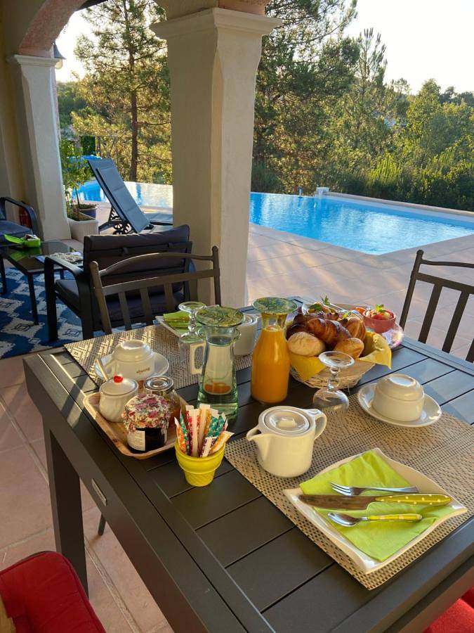 Chambre d’hôte pour 2 personnes, avec vue et jardin ainsi que piscine et terrasse à Montauroux - 4
