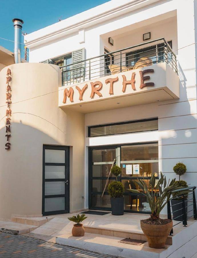 Hôtel pour 3 personnes, avec Balcon et Terrasse ainsi que Jardin et Vue dans Myrtos