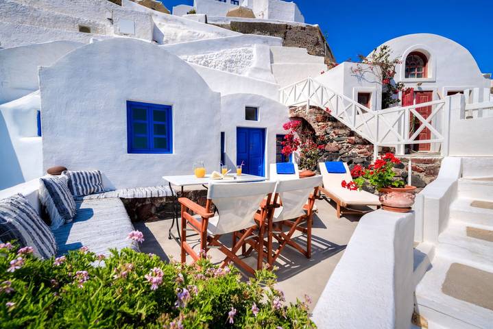 Location de vacances pour 5 personnes, avec vue sur l’océan et terrasse à Oia - 4