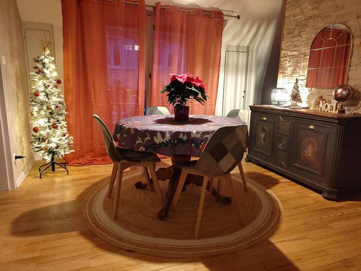 Appartement de vacances pour 4 personnes, avec Balcon ainsi que Terrasse et Jardin