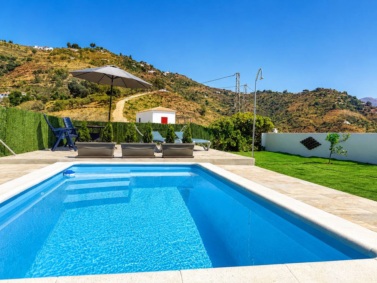 Cortijo Juan de Dios piscina privada en Competa in Cómpeta, Cordillera Penibética